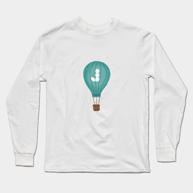 Hot Air Balloon Long Sleeve T-Shirt by Join Juno